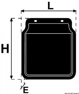 Paraspruzzi per parafanghi da 160/180 mm